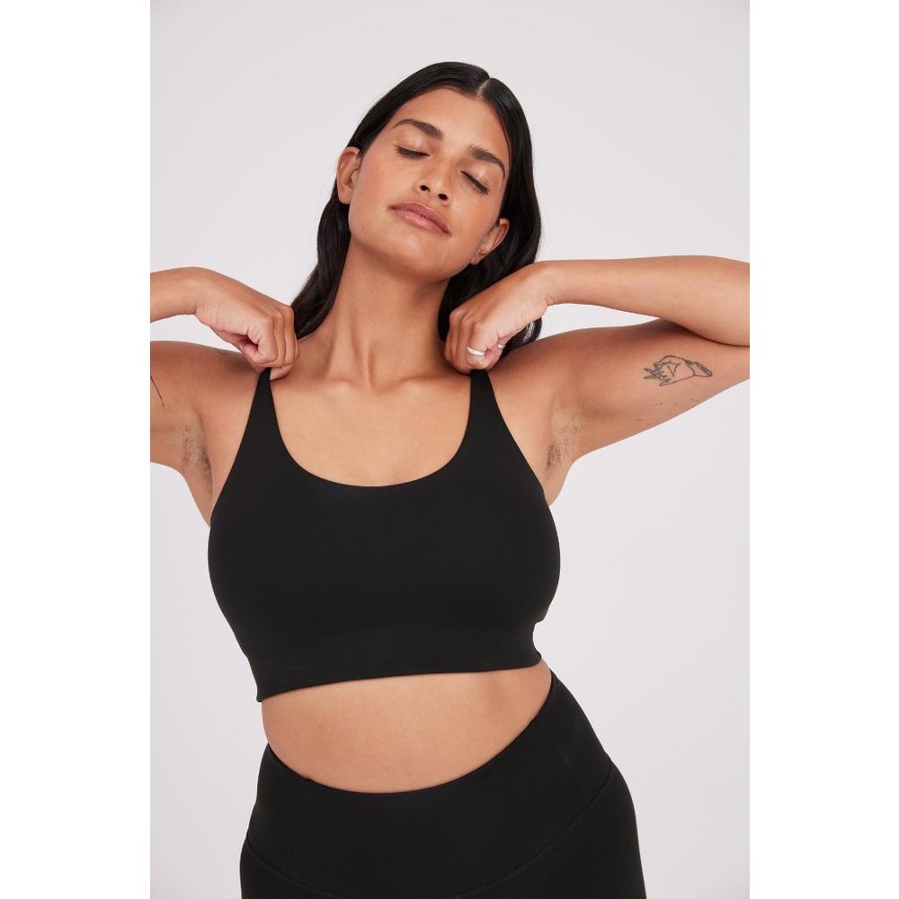 NWT Girlfriend Collective FLOAT Cleo Bra Black XXS